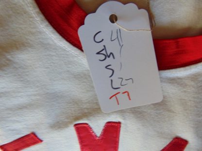 t7	1960's	Sandknit (rough feel) size 42 Basketball Jersey	$35 - Image 2