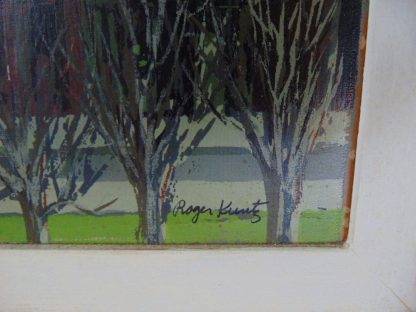 wa12	1950's	4 Vintage framed Roger Kuntz French Street Serigraph Collection	$600 - Image 2