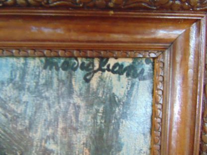 wa52		Vintage Modigliani Profile of a Girl Print  framed	$20 - Image 2