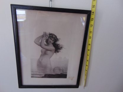 wa59	1870's	Antique Charles Landelle 1879 Mermaid Illustration framed	$50