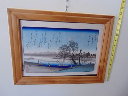 wa67		From Original Block Print Japanese Ukiyo-e Villagers Fishing Art framed	$100