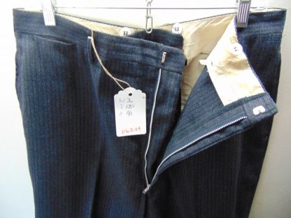 pb204	1940-50's	Vintage Drop loop Charcoal stripped Slacks W 36in.	$100 - Image 3