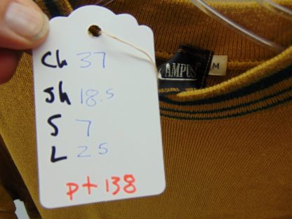pt138	1960's	Campus crew neck cotton Vintage Shirt Chest 37in. M	$30 - Image 4