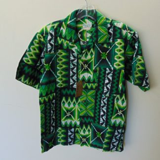 s67h189	1960's	Hookano Tapa cotton vintage Hawaiian shirt Chest size 40 inches 	$40