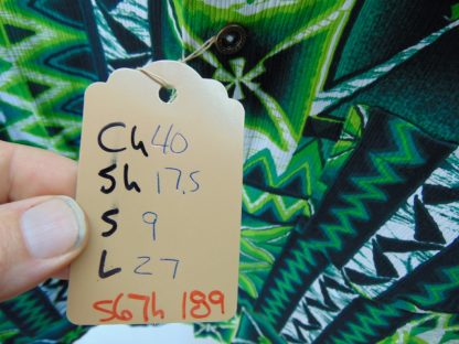 s67h189	1960's	Hookano Tapa cotton vintage Hawaiian shirt Chest size 40 inches 	$40 - Image 2