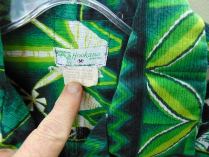 s67h189	1960's	Hookano Tapa cotton vintage Hawaiian shirt Chest size 40 inches 	$40 - Image 4