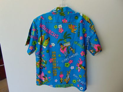 s67h213	1960's	Rare Animated "Vote for Farrington" thick cotton vintage Hawaiian shirt Chest size 43 inches 	$150 - Image 3