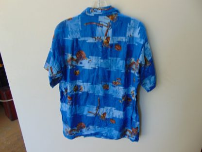 s67h218	1960's	Royal Hawaiian Asian theme heavy cotton vintage Hawaiian shirt Chest size 43 inches 	$20 - Image 4