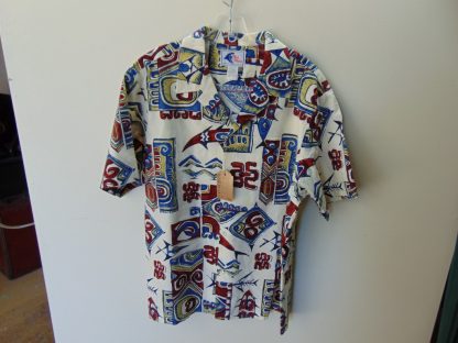 s67h228	1970's	NOS Nui Nalu cotton vintage Hawaiian shirt Chest size 49 inches XL	$30