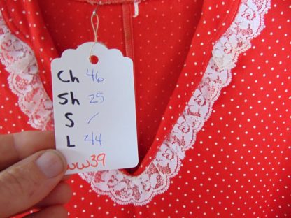 ww39	1970's	Vintage Womens Pokadot Belted Polyester dress with lace trim dress	$30 - Image 2