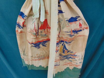 ww45		Vintage Womens Cotton Hand Print Japanese Kimono  Inner lining	$50 - Image 5