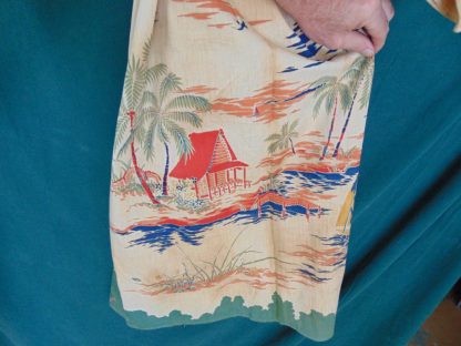 ww45		Vintage Womens Cotton Hand Print Japanese Kimono  Inner lining	$50 - Image 6