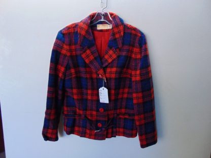 ww55	1960's	Vintage Womens Belted Pendleton Virgin Wool Jacket est. size S	$60