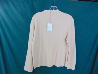 ww64	1960's	Vintage Womens Knit Sweater zip back est size M 	$20 - Image 3