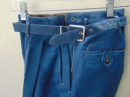 ww67	1940-50's	Vintage Womens Gabardine Belted Pants W24in	$90 - Image 3