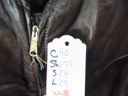 ww8	1970-80's	Vintage Womens Brooks Leather Motercycle Jacket w/zip out linear	$100 - Image 2