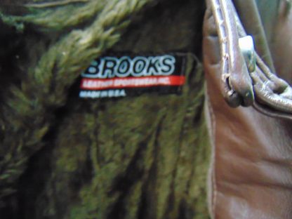 ww8	1970-80's	Vintage Womens Brooks Leather Motercycle Jacket w/zip out linear	$100 - Image 4