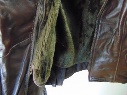 ww8	1970-80's	Vintage Womens Brooks Leather Motercycle Jacket w/zip out linear	$100 - Image 5