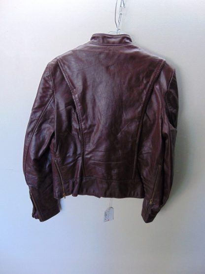 ww8	1970-80's	Vintage Womens Brooks Leather Motercycle Jacket w/zip out linear	$100 - Image 3