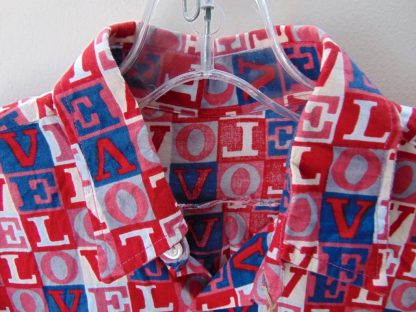 ww93	1970's	Vintage Womens "LOVE" Shirt cotton chest size 44in.	$30 - Image 4