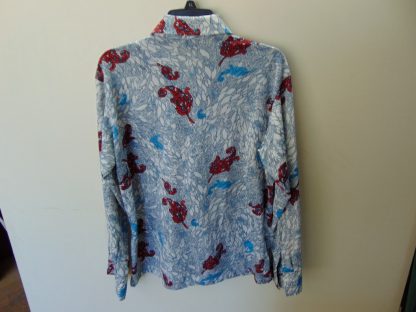 l7s56	1970's	Can see me Discoing Shirt poly or nylon vintage shirt L 	$30 - Image 3