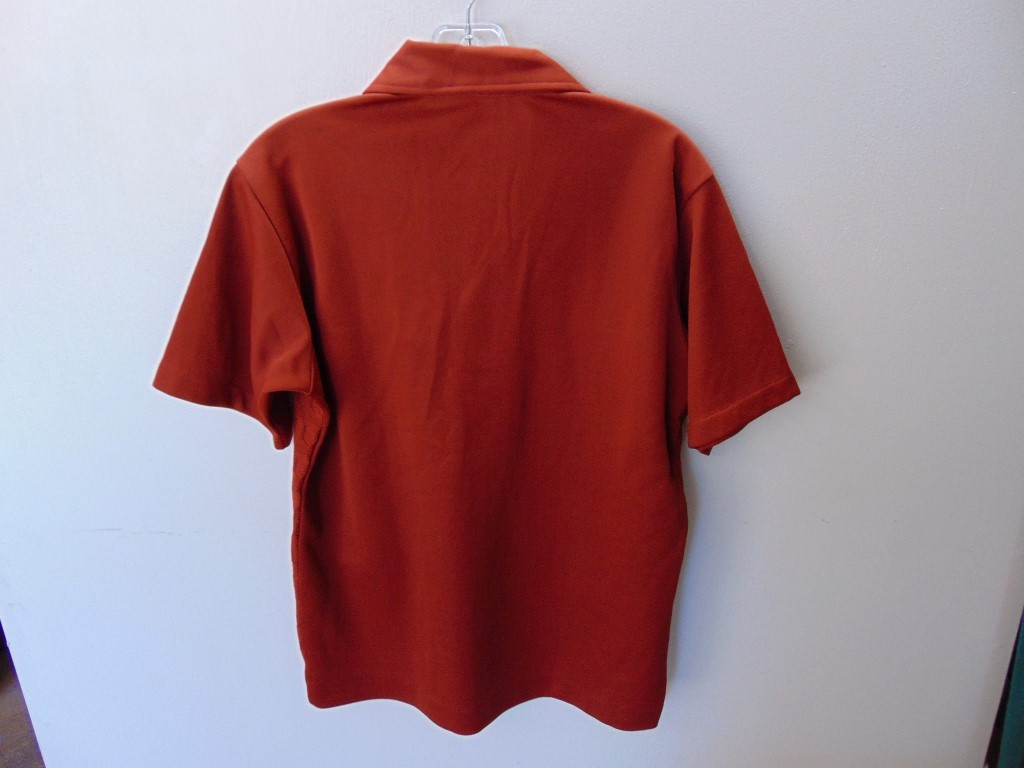 pt213 1960-70’s Vintage Pocket Burnt Orange w/ neat pattern Shirt Chest ...