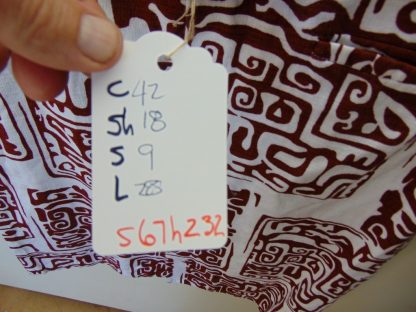 s67h232	1960's	Cotton Barkcloth vintage Hawaiian shirt Chest size 42 inches 	$30 - Image 2
