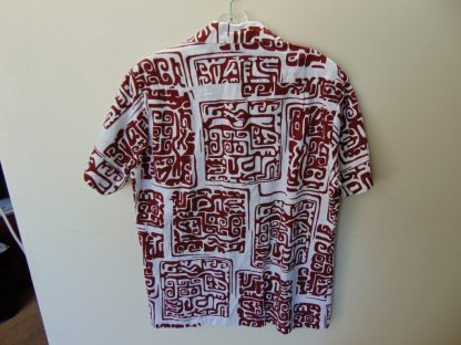 s67h232	1960's	Cotton Barkcloth vintage Hawaiian shirt Chest size 42 inches 	$30 - Image 4