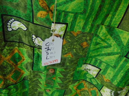 s67h237	1960's	Barefoot Cool Green cotton vintage Hawaiian shirt Chest size 55 inches XL	$120 - Image 2