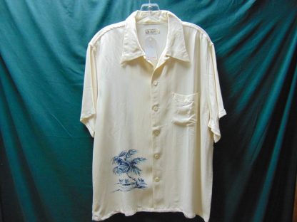 su104	Sun Surf/ Toyo Enterprise/ Japanese Repro Vintage  Sharkskin Rayon Hawaiian Shirt Chest 46 inches L Sp. Edition	$320 - Image 3