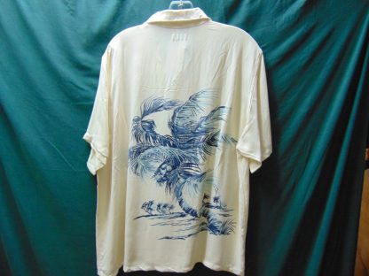 su104	Sun Surf/ Toyo Enterprise/ Japanese Repro Vintage  Sharkskin Rayon Hawaiian Shirt Chest 46 inches L Sp. Edition	$320