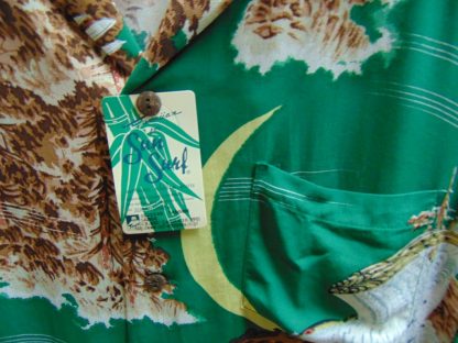 su125	Sun Surf/ Toyo Enterprise/ Japanese Repro Vintage  Crepe Rayon Hawaiian Shirt Chest 47 inches L	$200 - Image 2