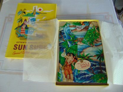 su156	Sun Surf/ Toyo Enterprise/ Japanese Repro Vintage  Crepe Rayon Hawaiian Shirt Chest 46 inches L Sp. Edition	$280 - Image 2