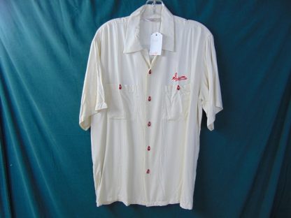 su20	Sun Surf/ Toyo Enterprise/ Japanese Repro Vintage  Rayon Gabardine Bowling Shirts Chest 44 inches L	$220 	air flo buttons - Image 2
