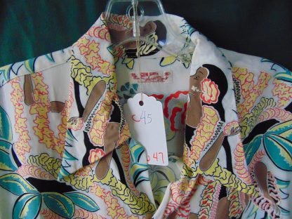 su47	Sun Surf/ Toyo Enterprise/ Japanese Repro Vintage  Rayon Hawaiian Shirt Chest 45 inches L	$140 - Image 3