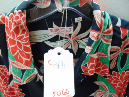 su60	Sun Surf/ Toyo Enterprise/ Japanese Repro Vintage  Rayon Hawaiian Shirt Chest 47 inches L	$140 - Image 2