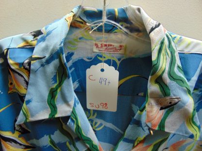 su98	Sun Surf/ Toyo Enterprise/ Japanese Repro Vintage  Crepe Rayon Hawaiian Shirt Chest 49 inches XL	$200 - Image 2
