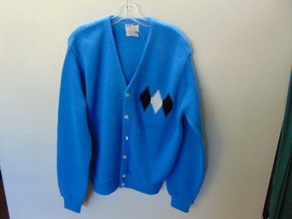 sXw49	1960's	Vintage Rockabilly Diamonds Sweater Chest size 46 inches	$70